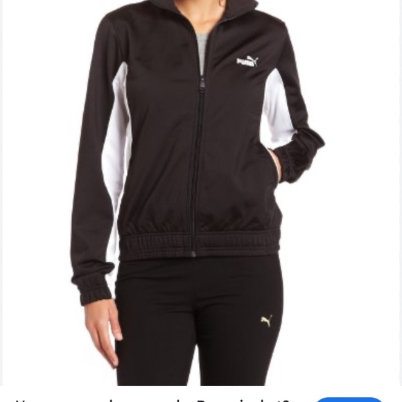 New Puma AGILE Black and White Track Jacket Size Small - Picture 7 of 10
